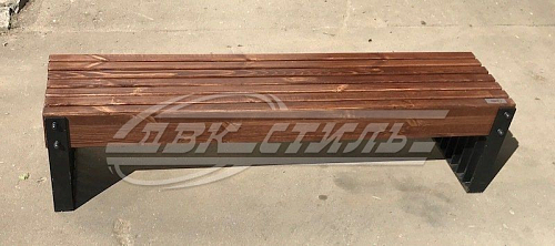 Скамейка стальная «Line» без спинки.  �5